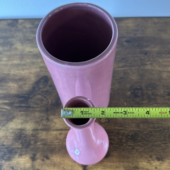 Elegant Pink Ceramic Vase Set - Picture 5 of 10